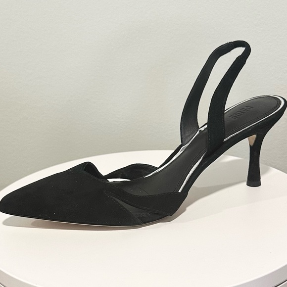 🌸PAIGE🌸 Portia Slingback Pointed Toe Pump Black Size: 8.5 - Picture 3 of 11